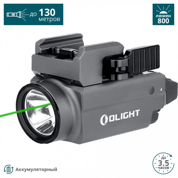 Пистолетный фонарь OLIGHT BALDR S GUNMETAL GREY 123183